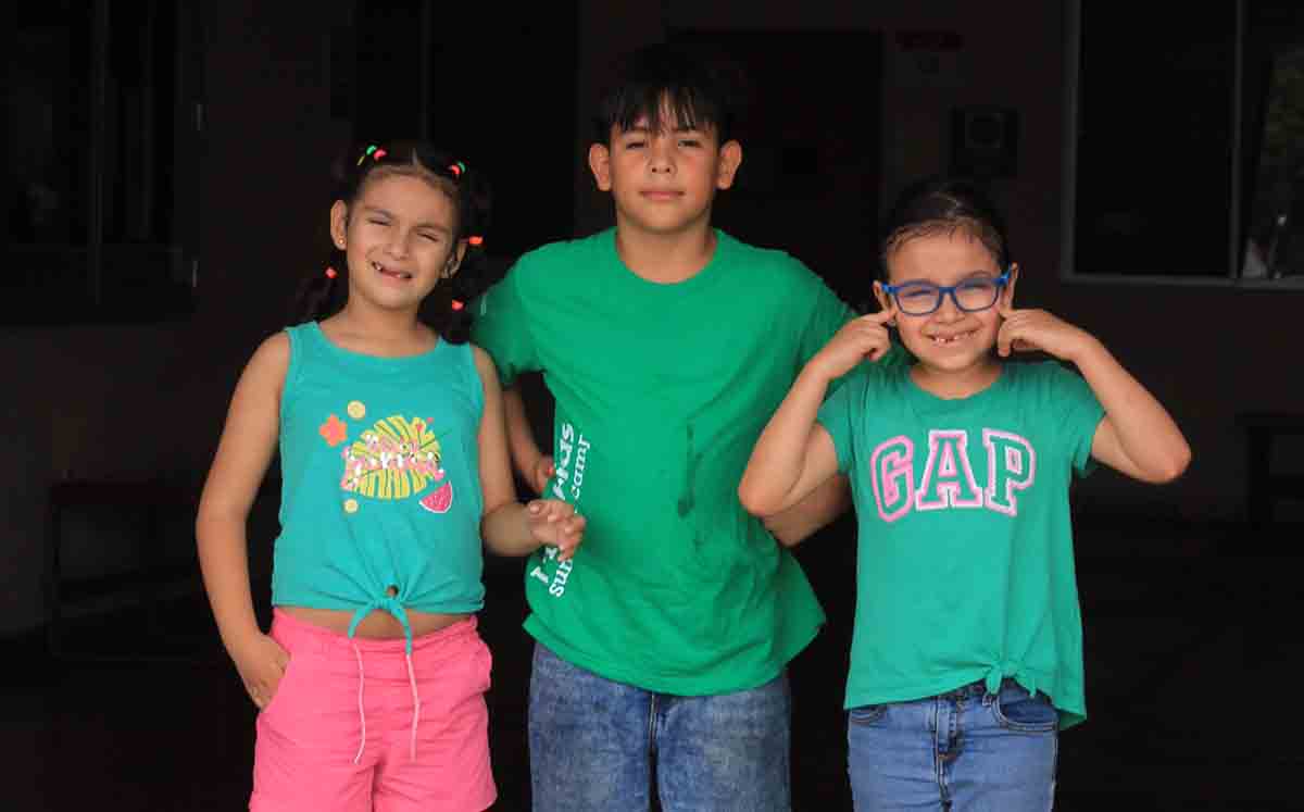 VALENTINA MARIANO, JUAN PABLO DELGADO Y MIRANDA RUIZ nos regalaron sus mejores sonrisas