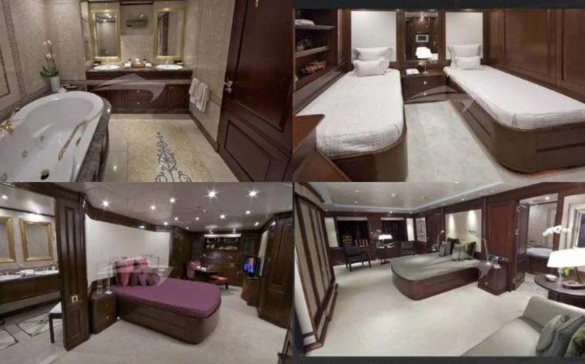 Habitaciones del yate de Ricardo Salinas (Charterindex)