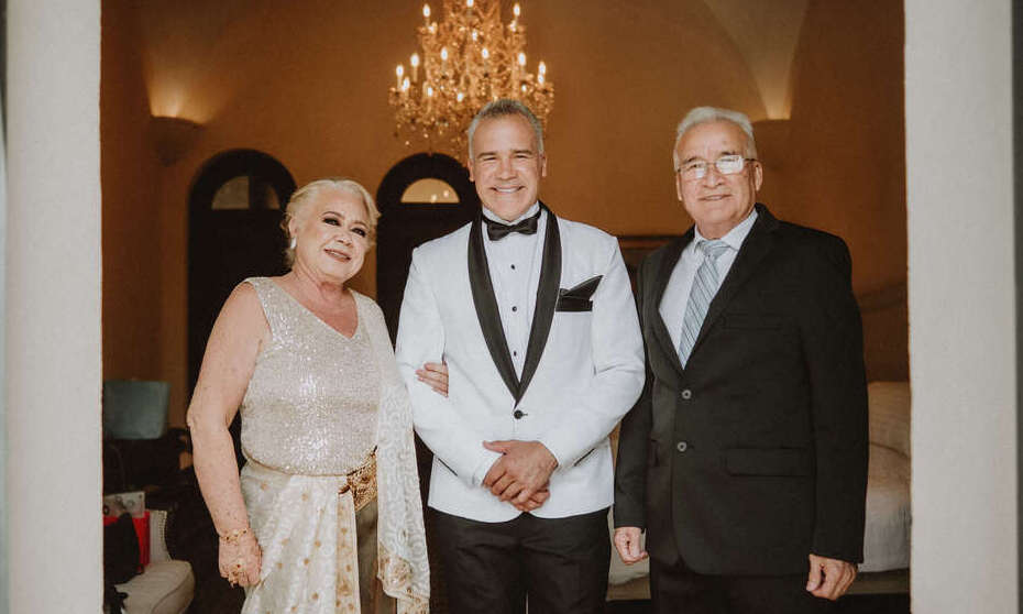 Alicia Abrego, Yaroslav Mascor papás del novio