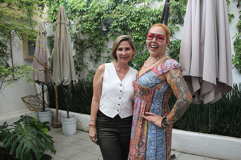 Ana Celia Blackmore y Coco Zaragoza.