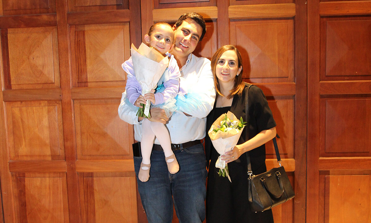 Andrea Bessonart, Martín Bessonart y Jenny Campos