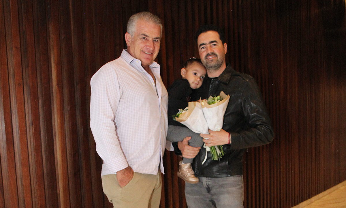Miguel Ángel Ponsa, Lorea Betancourt y Gabriel Betancourt