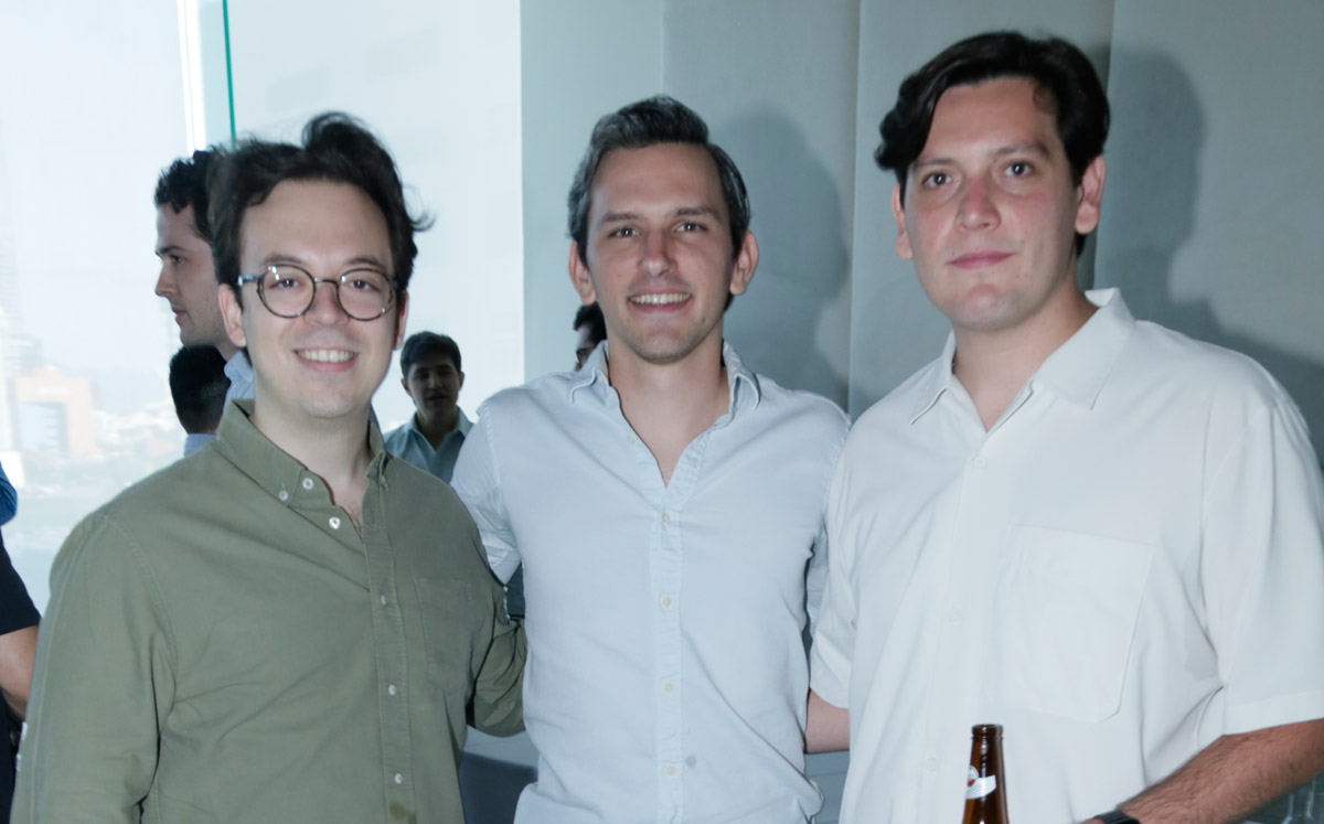 Rafael Garza, Alberto Lozano y Benjamín Cabada