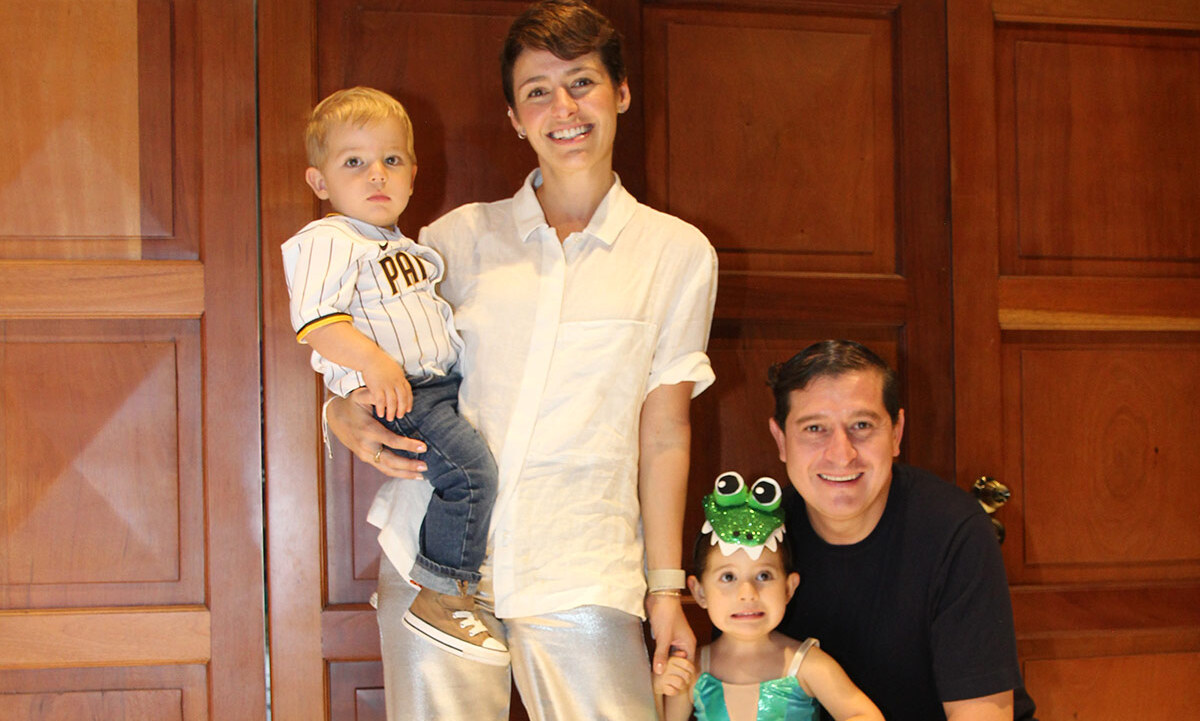 Theo Medina, Ivana Nienow, Galo Medina y Felipe Medina