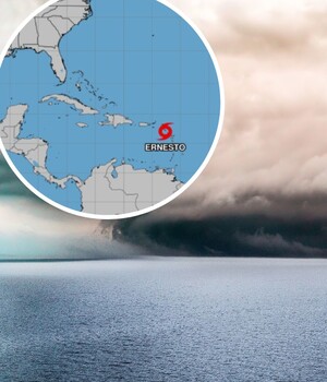 Tormenta Tropical "Ernesto" impactará en el Atlántico (NHC/Freepik)