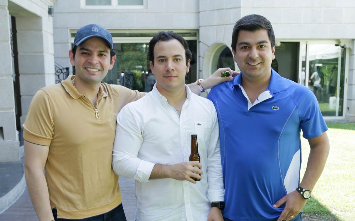 Marcelo Flores, Rodrigo Guevara y Andrés Martínez