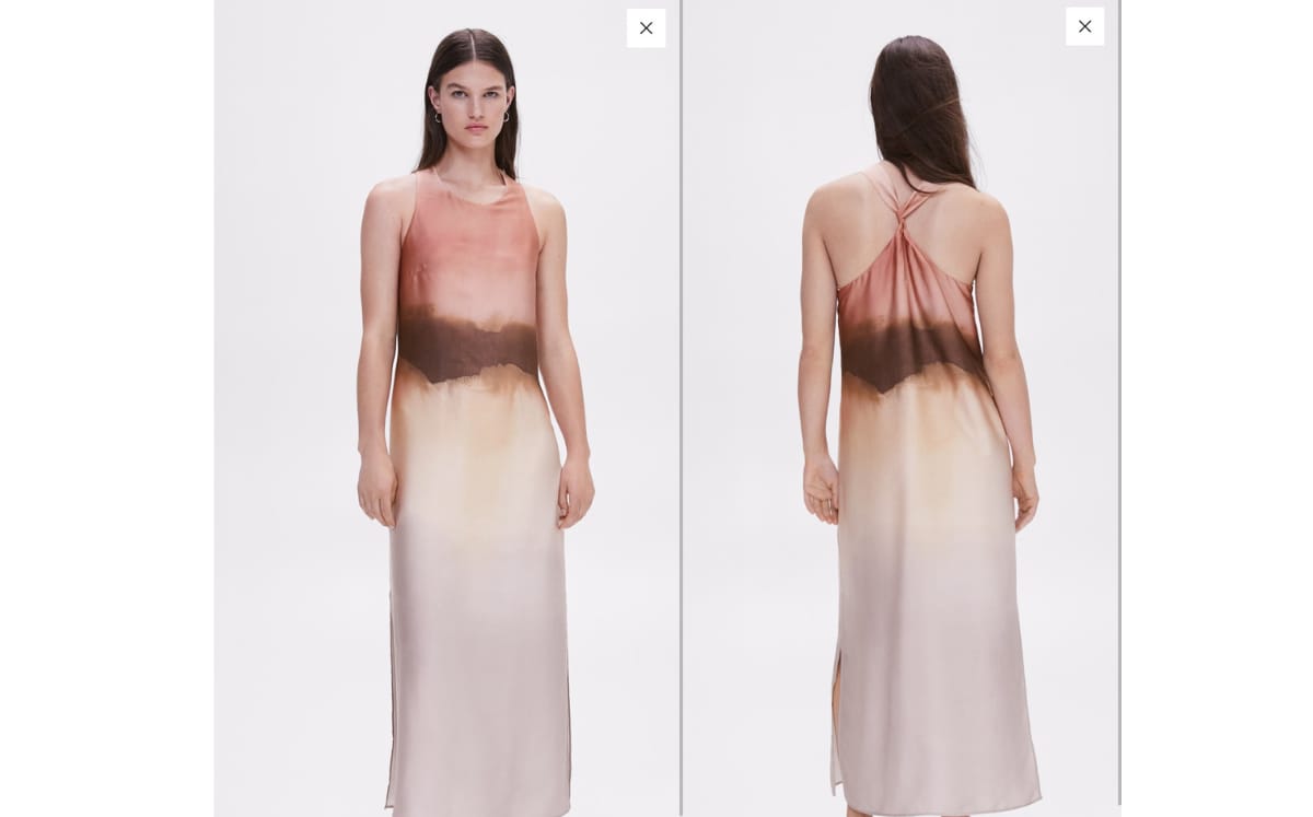 Vestido igual al de Emily Álvarez (Mango)