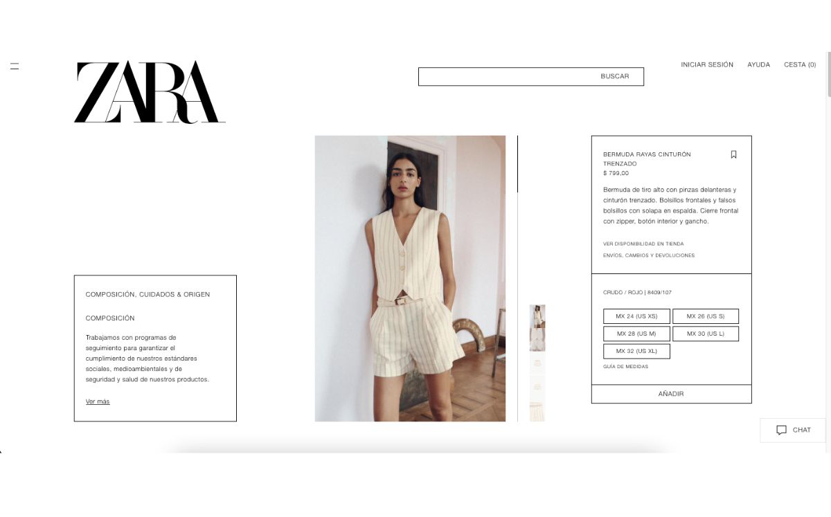 Bermudas de Mariana Rodríguez en Zara (Instagram)