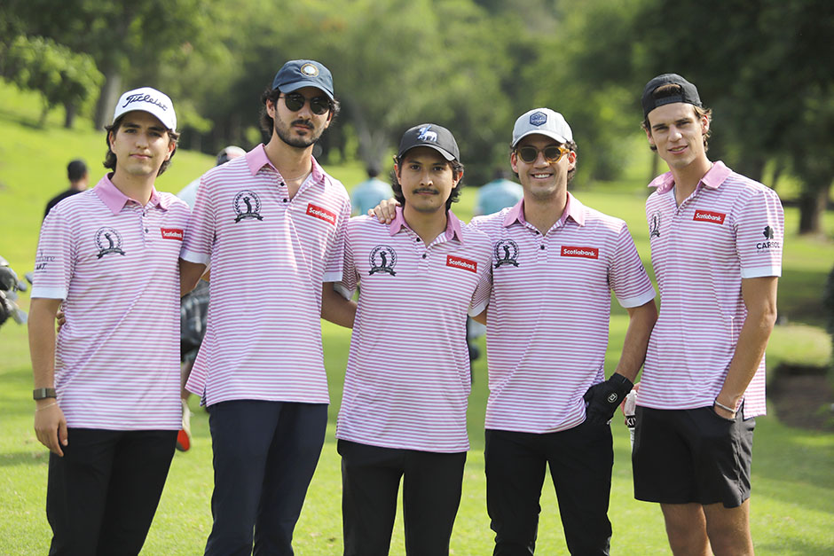 Moisés González, Juan Pedro Amezcua, Isaiah Quintero, Santiago Errejón y Cristóbal Castaño