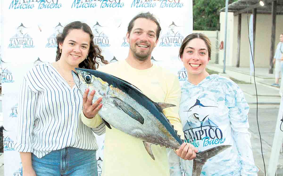 GISELLE MALDONADO, LUIS PRIEGO Y NATALIA PRIEGO disfrutaron de la jornada de pesca