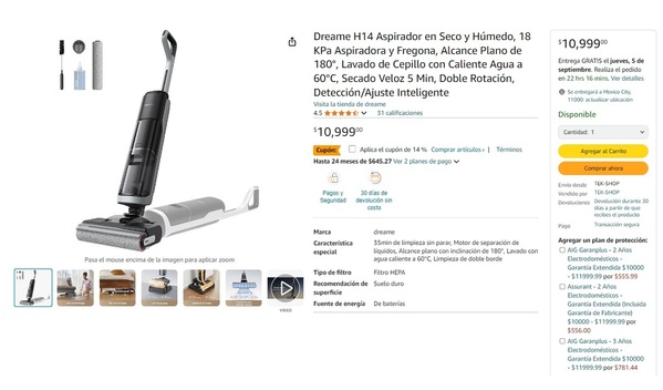 La aspiradora de tus sueños está en Amazon con increíble precio (Foto: Instagram)