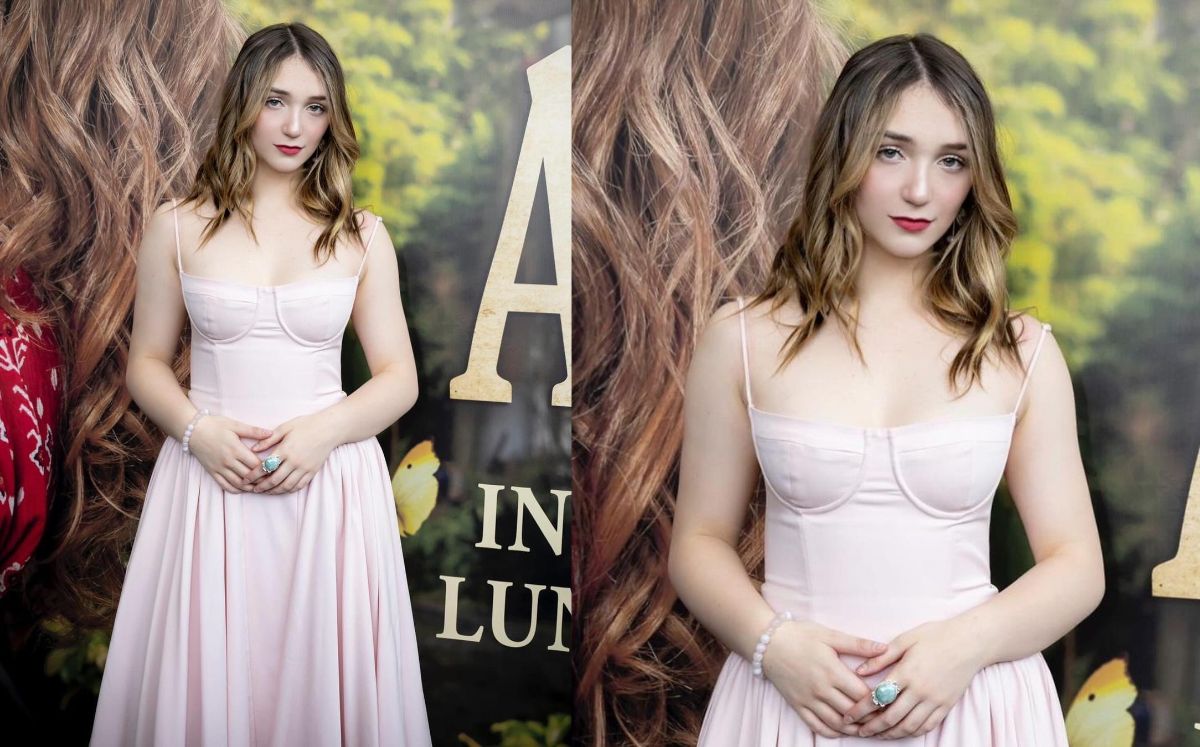 Nina Rubín y su increíble vestido rosa (Instagram)