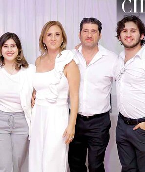 Andrés Elosúa, Ana Lorena Cebrian, Alanni Elosúa, Monique Letayf, Andrés Elosua y Marcelo Elosúa / Fotos: Daniel Saldívar