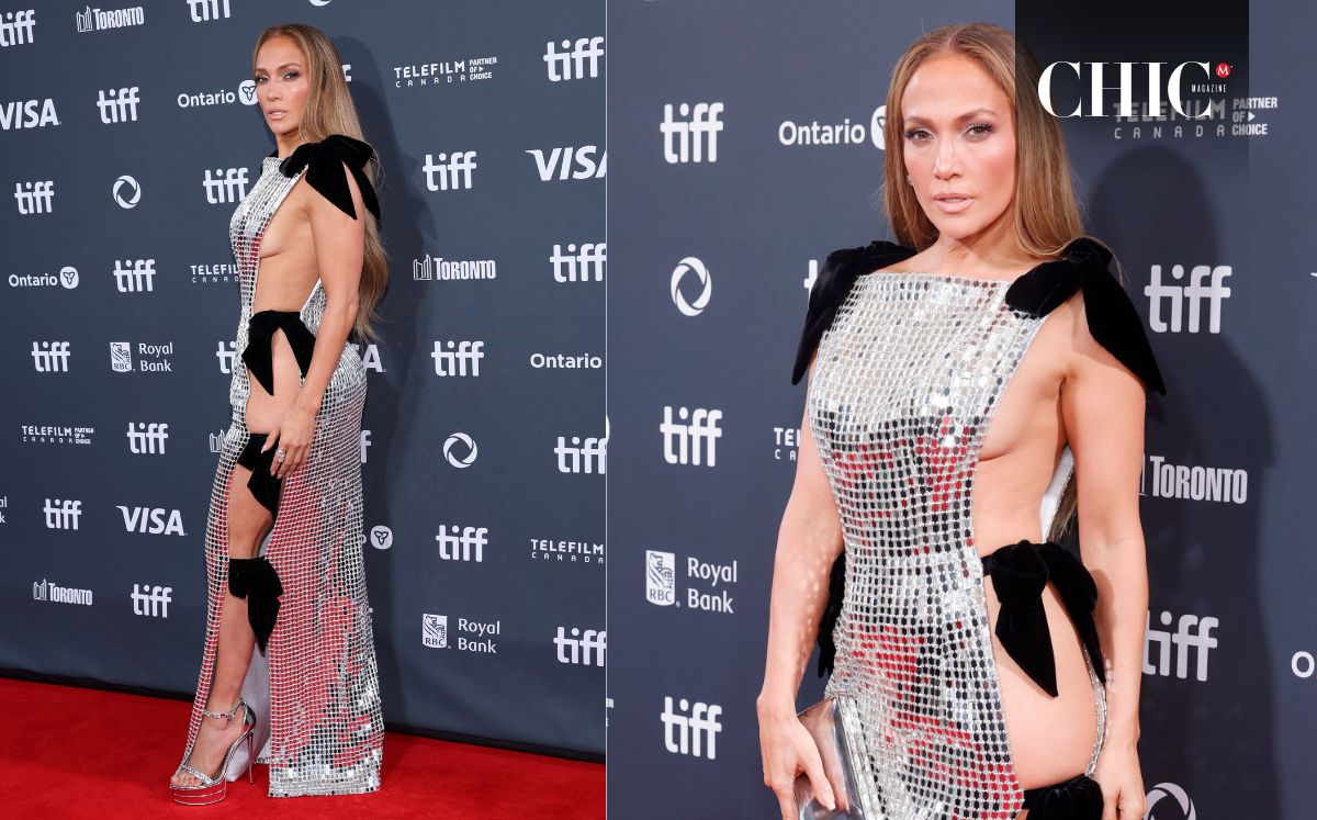 JLo con vestido abierto en el Festival de Cine de Toronto (Getty Images)