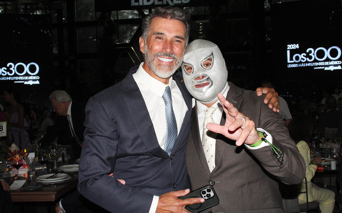 Sergio Mayer y el Hijo del Santo