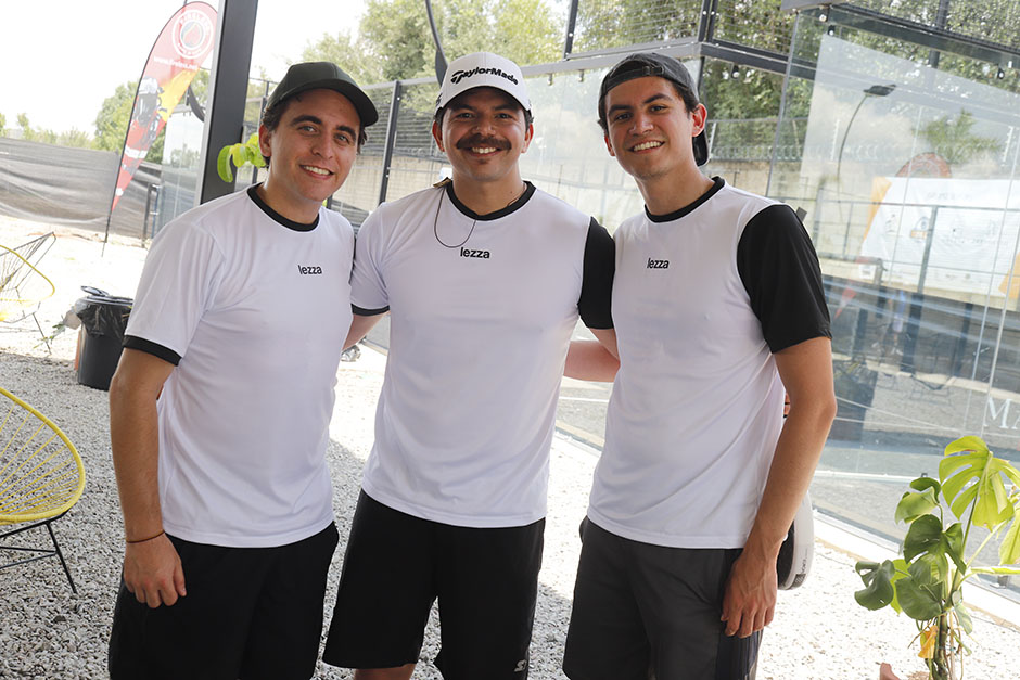 Diego Tinajero, Alejandro Tostado y Santiago Taborda