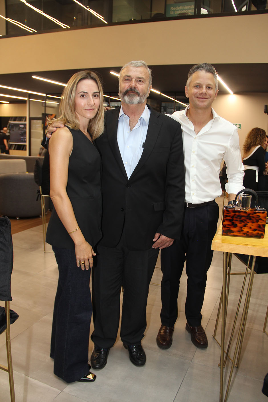 Sofía Solana, Rodrigo Solana y Jorge Carlos Padilla