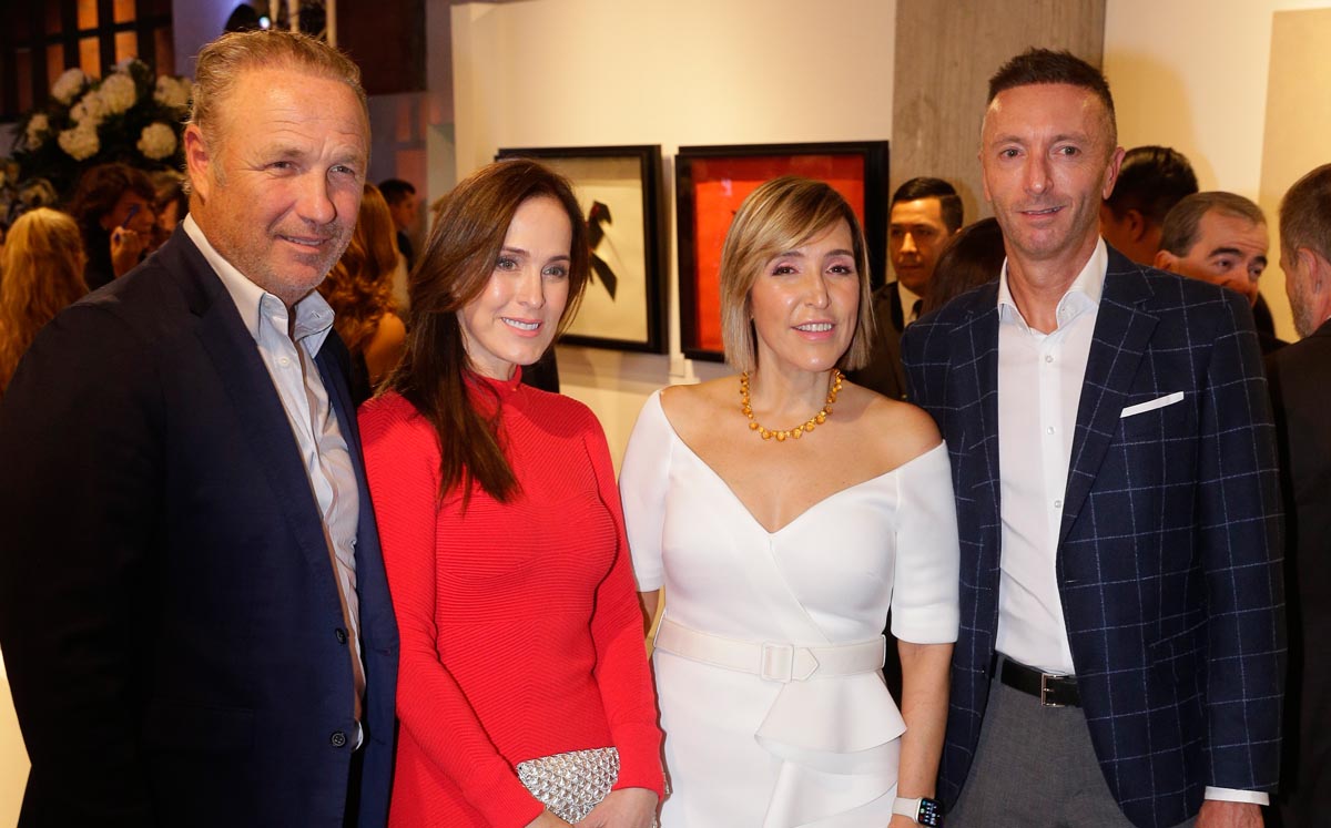 René Treviño, Any Garza de Treviño, Eugenia López Clariond y James Fox