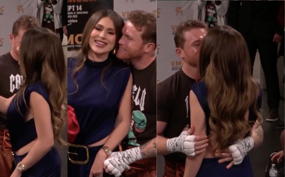Fernanda Gómez en pelea de Canelo vs Berlanga (TikTok)