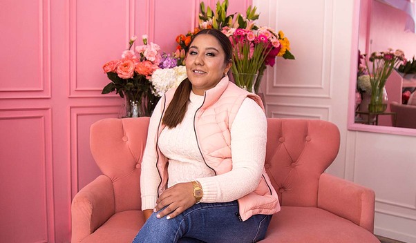 Liliana Islas, dueña de Florería Ilusión (Foto: Eloy Martínez)