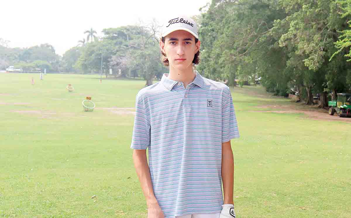 CARLOS HINOJOSA mostró sus mejores swings en el green
