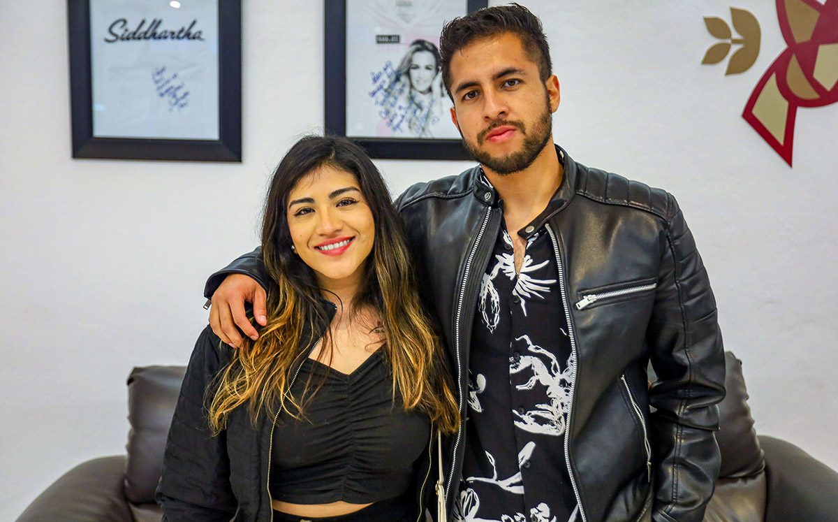 Lizbeth Rosales y Andrés Hernández