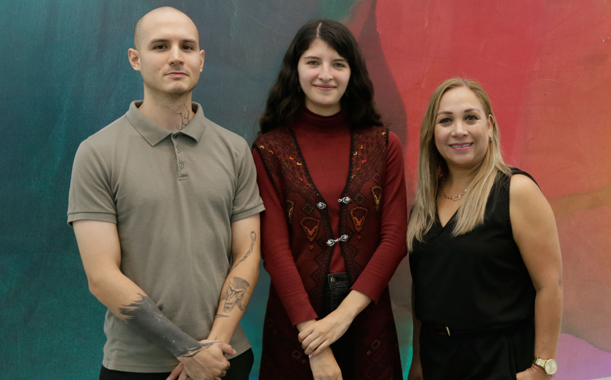 Daniel Gallardo, Cesia Carrizales y Gaby Rodríguez