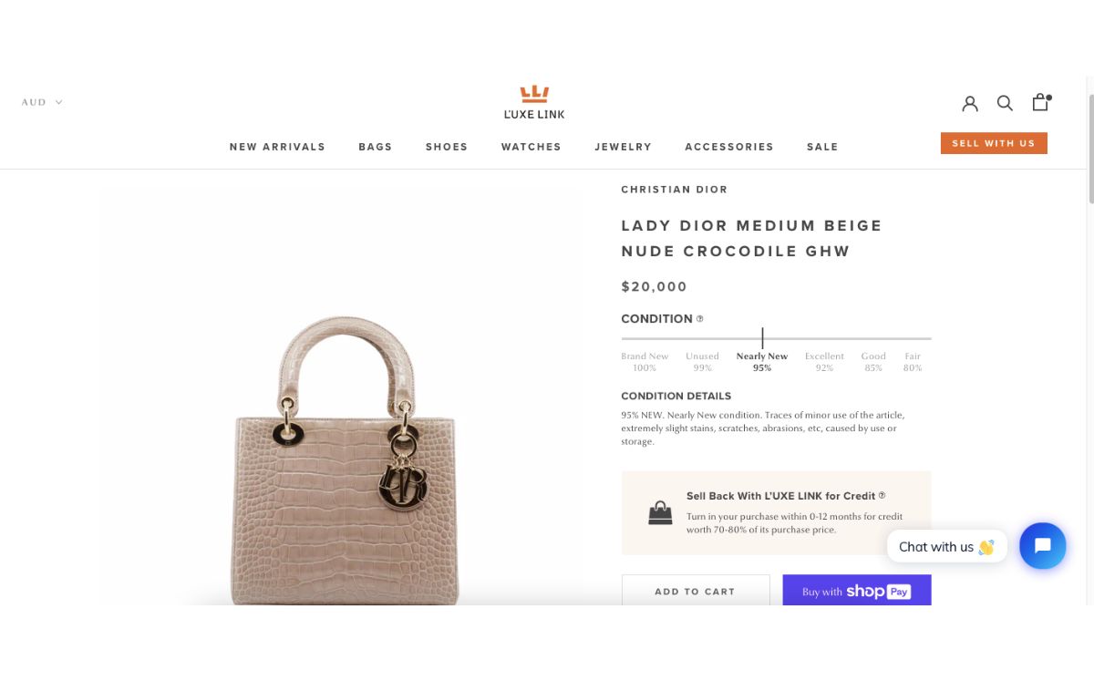 Precio de Lady Dior (Luxe Link)