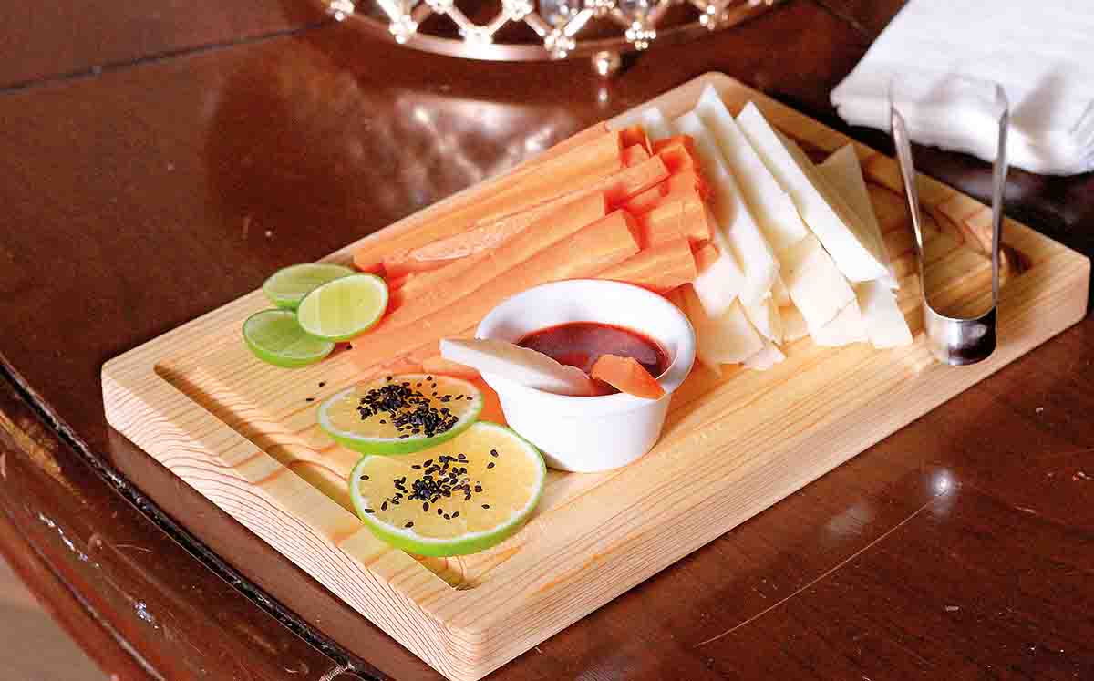 Detalles de la mesa de bocadillos