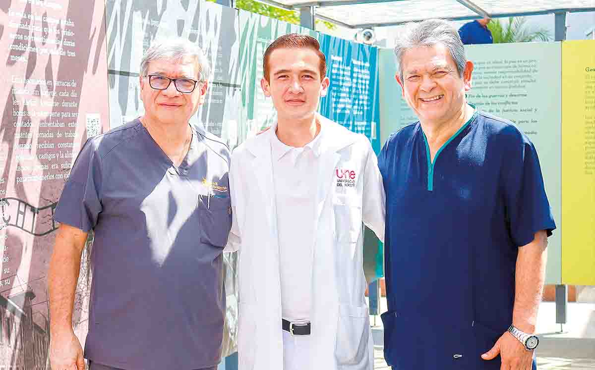 LUIS JUAN CERDA, JUAN ALBERTO AGUILAR Y JOSÉ LUIS GARCÍA llegaron puntuales a la inauguración