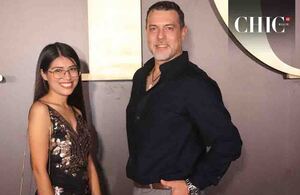 SELENE TURULLOLS Y CARLOS PALMA llegaron puntuales al evento