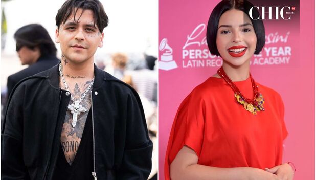 Ángela Aguilar y Christian Nodal coquetean en concierto (Foto: Getty)
