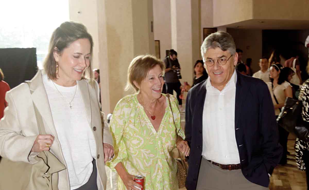 Eva Garza Lagüera de Fernández, María José García y José Antonio Fernández / Fotos: Omar Valdez