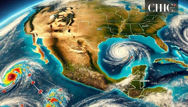 Tres huracanes amenazan a México en octubre de 2024