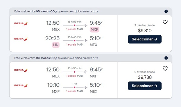 Skyscanner muestra vuelos a Milán a menos de $10 mil pesos (Foto: Skyscanner)