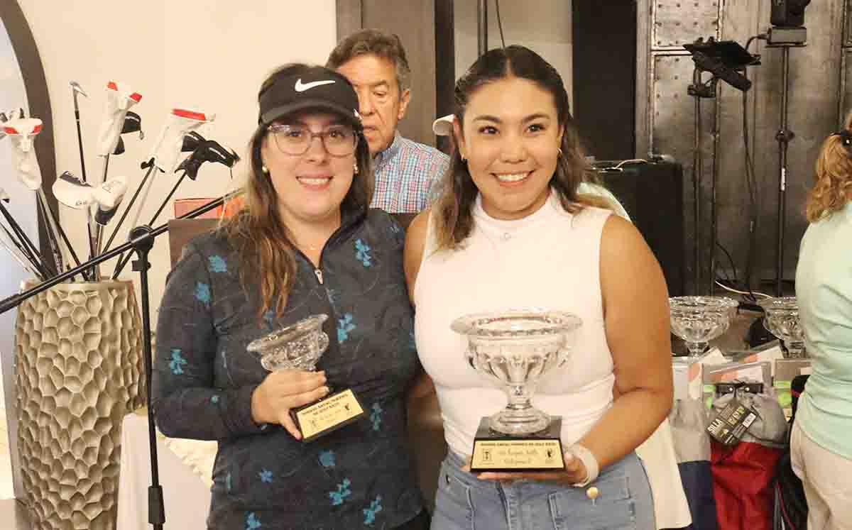 ADRIANA CAZAUBON y LUCERO SEGURA mostraron sus mejores swings en el XXIII Torneo Anual Femenil de Golf