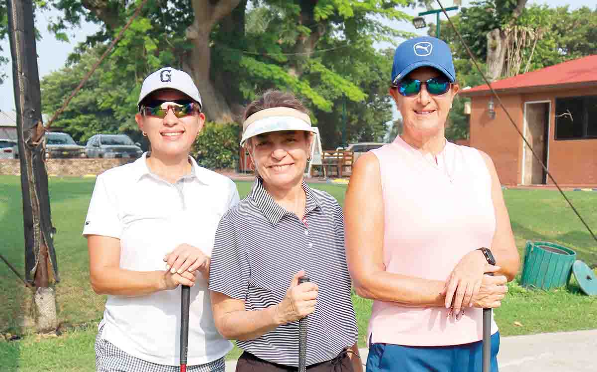 LILIAN MUÑOZ, MARIBEL ESTEVE Y MARUS HERNÁNDEZ nos mostraron sus mejores swings en el green