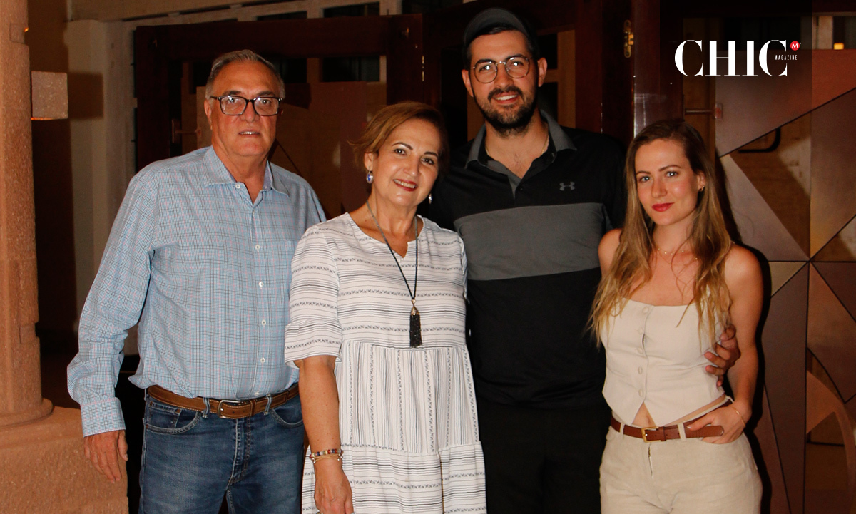 Jorge Madrigal, Paty Pons de Madrigal, Jorge Madrigal y Denise Nahmas