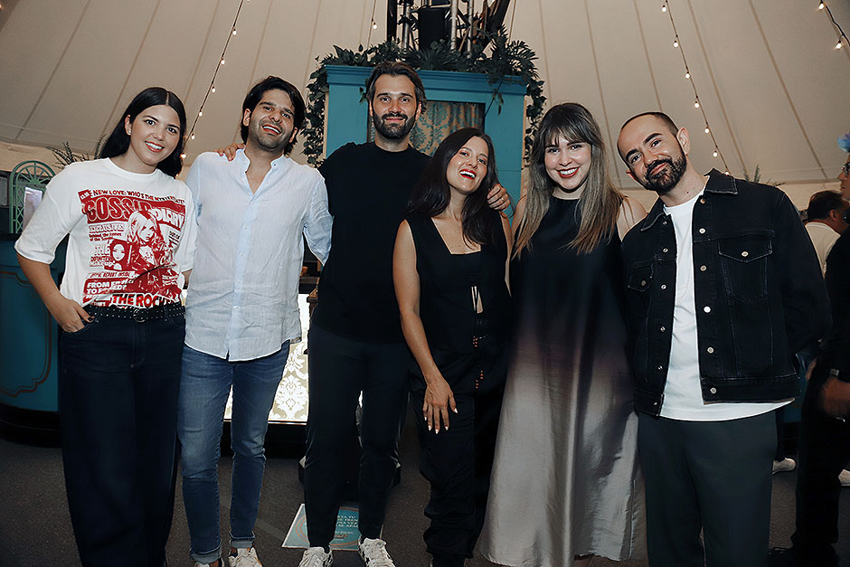 Ana Ceci Rueda, Diego Farías, Héctor Cruz, Ale Alarcón y Daniel García