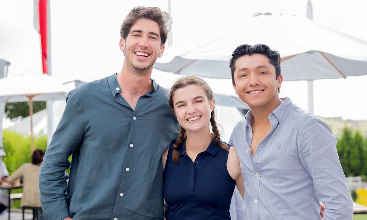 Javier Croda, Valentina Díaz y Emiliano Rodríguez