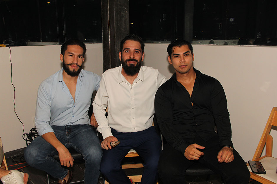 Arturo Solano, Alejandro Arriaga y Mark Placencia.
