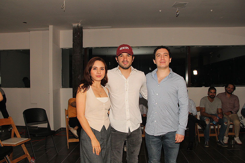 Luisa Morales, Fernando Tejeda y Uriel González
