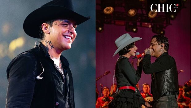 Christian Nodal y Ángela Aguilar nuevamente combinan sus looks (Instagram)