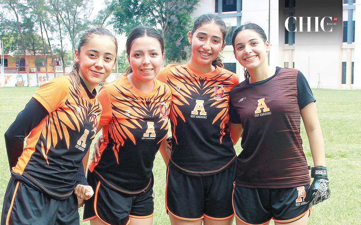 LLUVIA MÁRQUEZ, ADRIANA LEANDRO, ALONDRA PALESTINA Y ANGÉLICA MELGOZA lo dieron todo durante la semana de los leones en el IEST Anáhuac