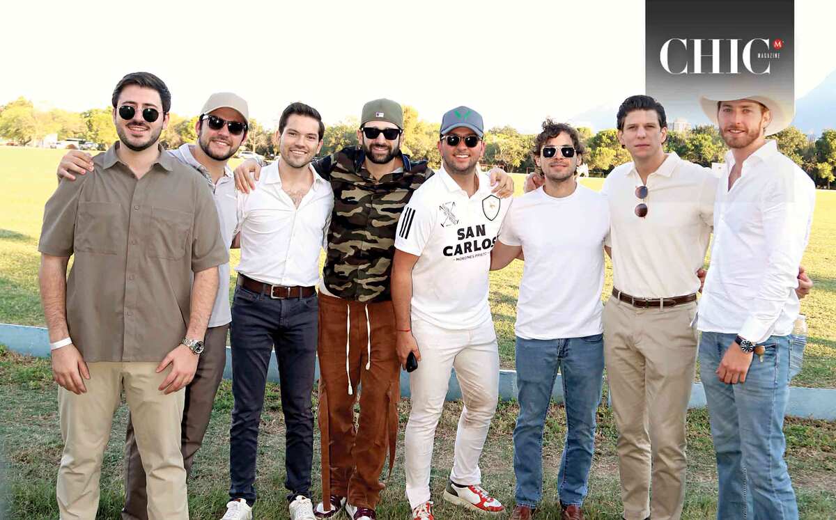 Adrián de la Garza, Armando Guerra, Alex Villarreal, Mando González, Rogelio Sada, Diego Carrillo, David Tafich y Santiago Lanz. Fotos: Roberto Alvara