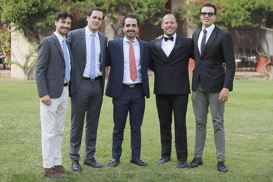 Santiago Rojo, Álvaro Robles, Santiago Vértiz, Enrique Moreno y Ramsés Valle