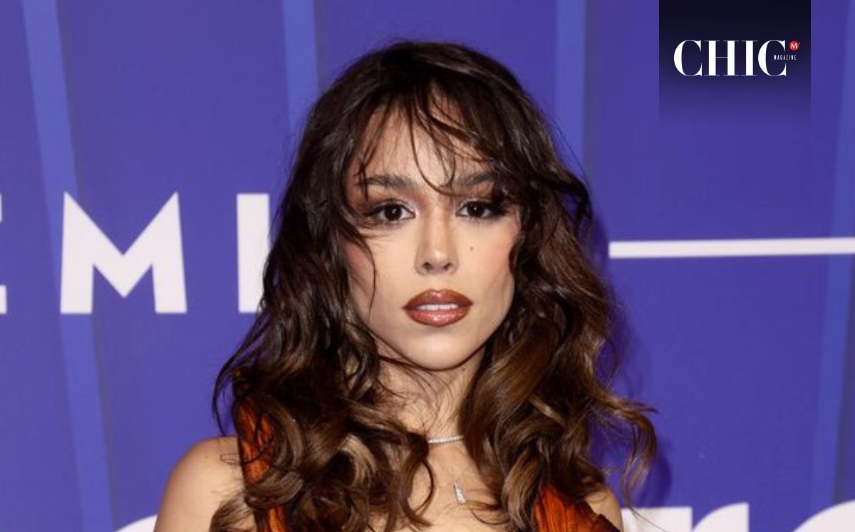 Danna Paola redefine el estilo con un top que parece salido de las llamas (Getty Images)