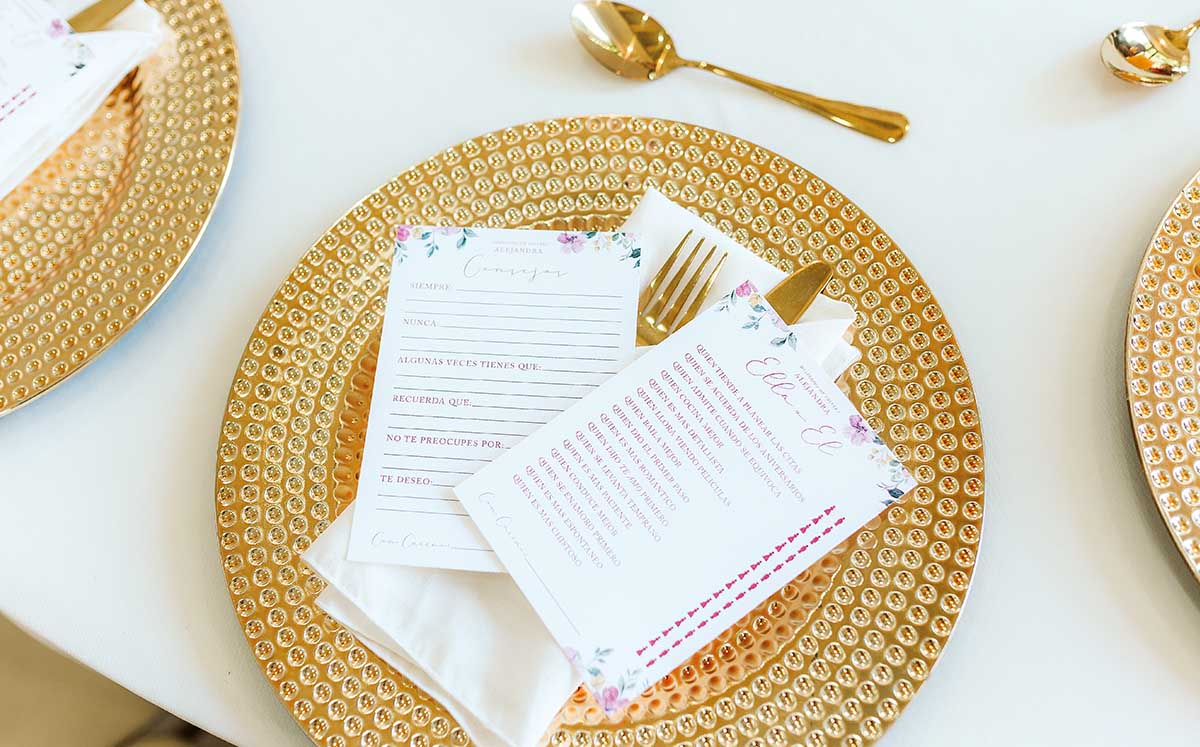 Detalles de la celebración