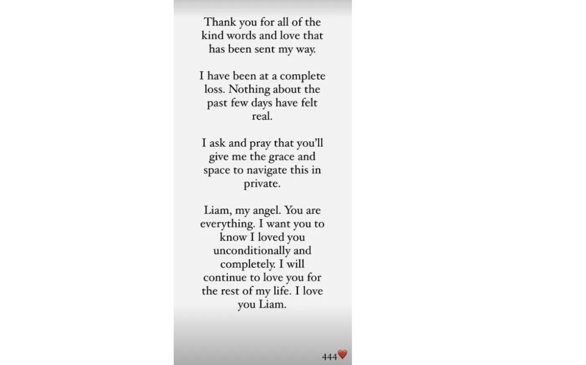 El emotivo homenaje de Kate Cassidy a Liam Payne (Instagram)