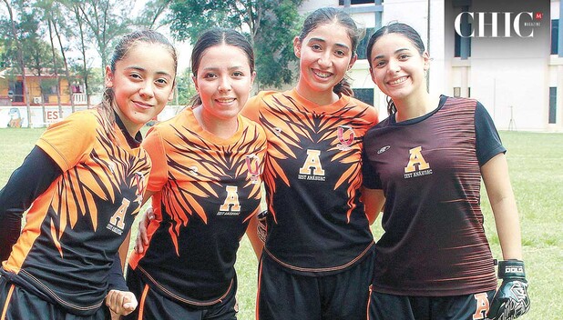 LLUVIA MÁRQUEZ, ADRIANA LEANDRO, ALONDRA PALESTINA Y ANGÉLICA MELGOZA lo dieron todo durante la semana de los leones en el IEST Anáhuac